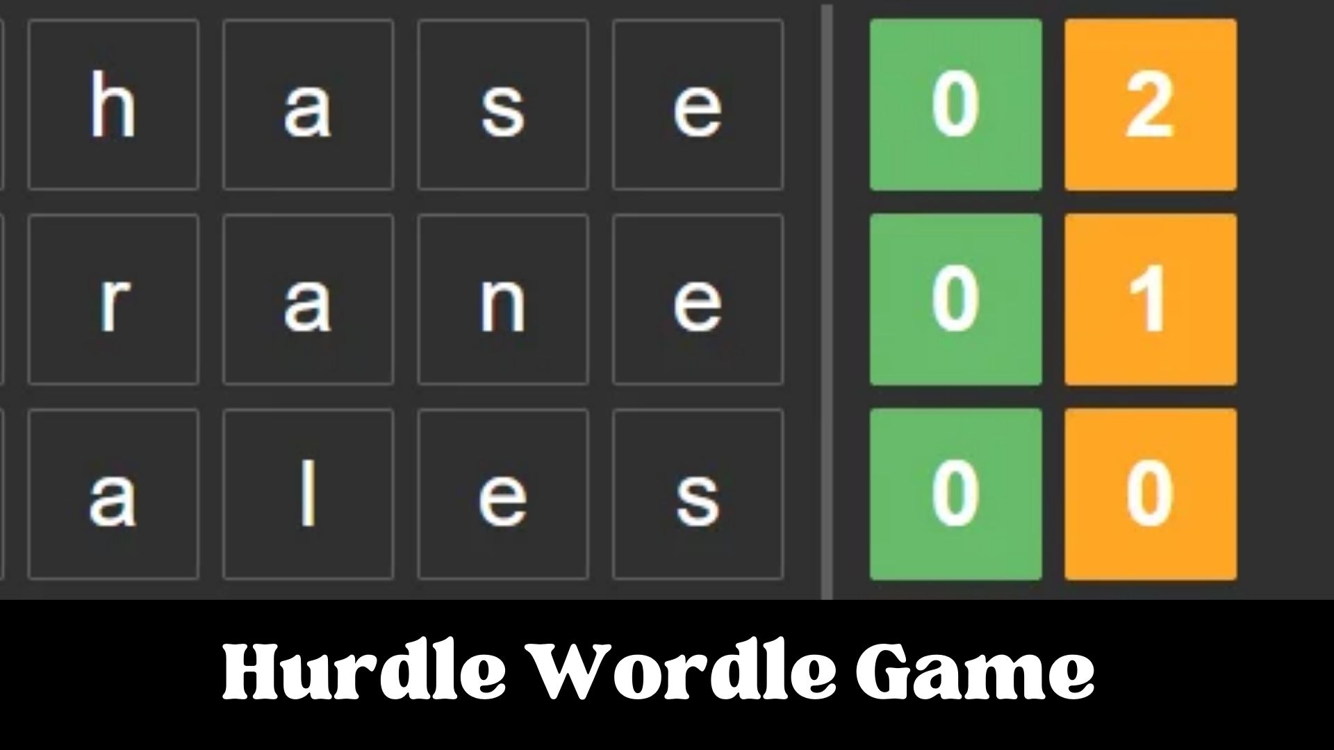 Hurdle Wordle Game