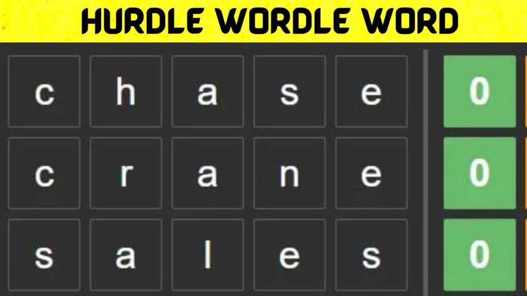 Hurdle Wordle Word (Aug) Check The Gaming Enjoy Wordle!