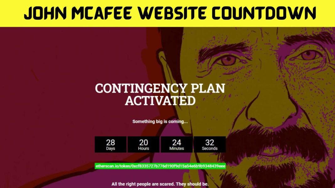 John Mcafee Website Countdown