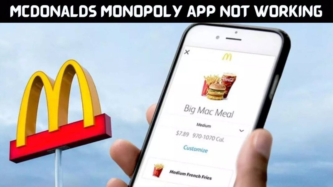 Mcdonalds Monopoly App Not Working
