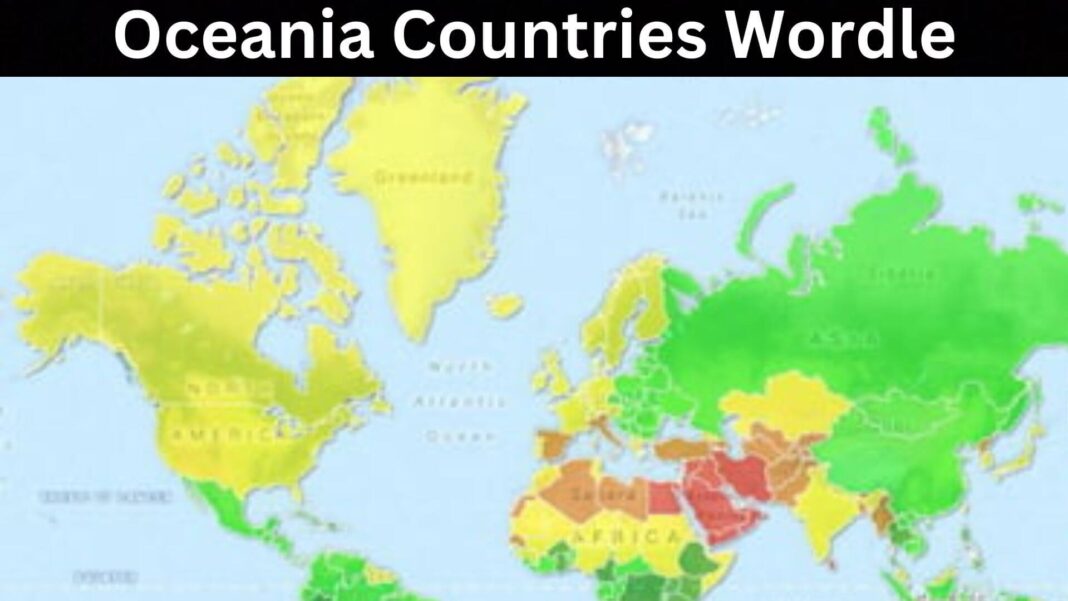 Oceania Countries Wordle