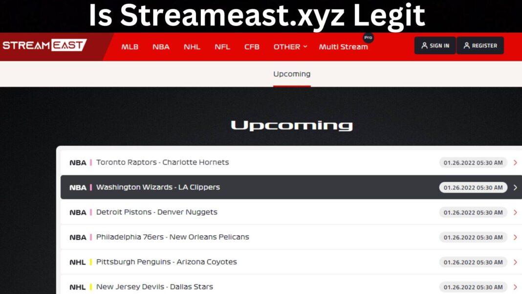 Is Streameast.xyz Legit