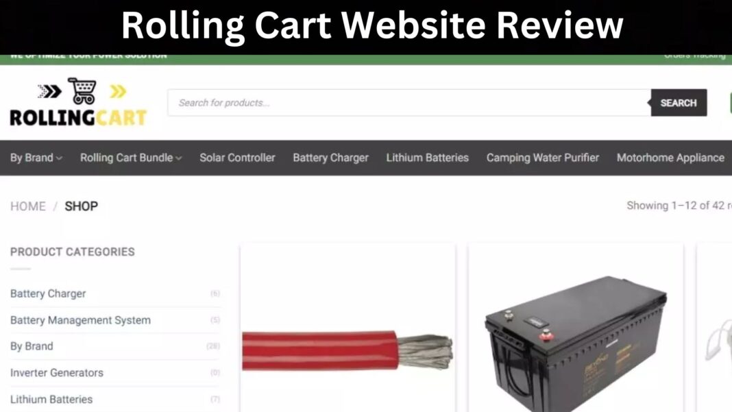 Rolling Cart Website Review