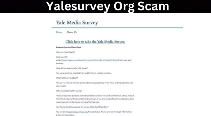 Yalesurvey Org Scam