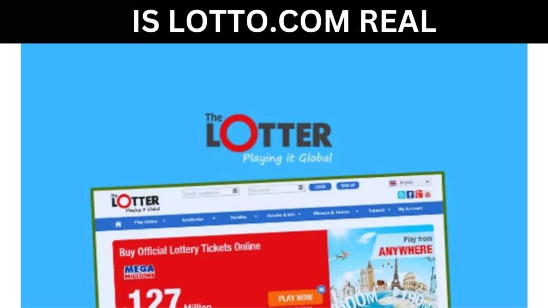IS LOTTO.COM REAL