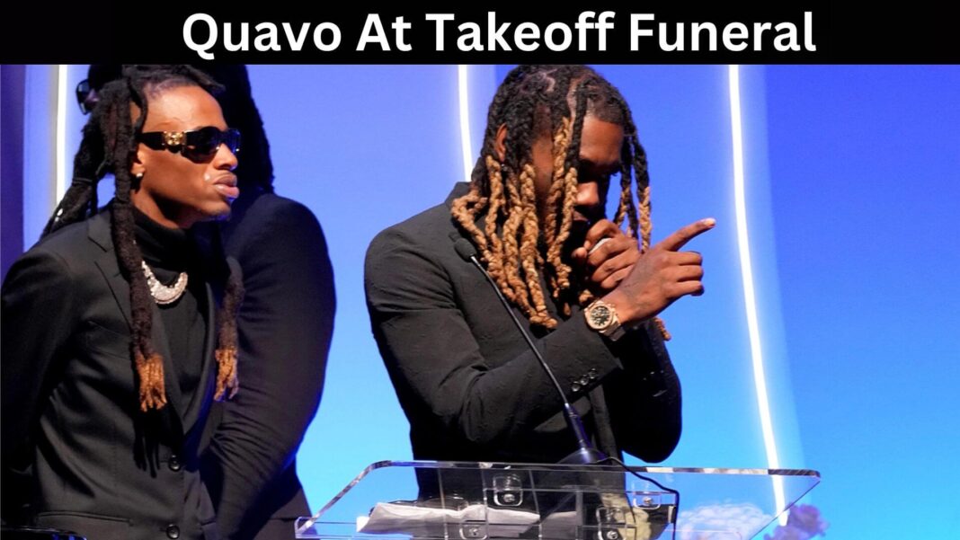 Quavo At Takeoff Funeral